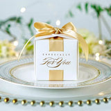 HULIANFU Wedding Favors Gift Box Souvenirs Gift Box With Ribbon Candy Boxes For Christening Baby Shower Birthday Event Party Supplies