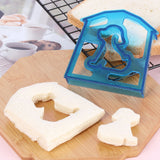 HULIANFU Lunch DIY Sandwiches Cutter Mould Food Cutting Die Bread Biscuits Mold Children Baking Tools