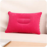 HULIANFU Ultralight Inflatable Air Pillow PVC Nylon Sleep Pillow Outdoor Camping Cushion Travel Car Backrest Airplane Head Rest Support