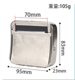 HULIANFU NEW Creative Design 88*79*22mm Metal Automatic Cigarette Tobacco Weed Kitchen Smoking Smoke Roller Rolling Machine Box Case Tin