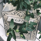 HULIANFU Outdoor Metal Mailbox For Storing Messages Leaving Message Decorate Your Home and Office Retro Rustic Mailbox