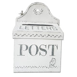 HULIANFU Outdoor Garden Retro Mailbox Decorative Wall Mounted Metal Country Mailbox Post Box