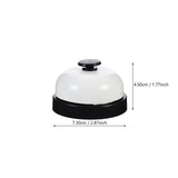 HULIANFU Stainless Steel Hand Pressing Service Bell Answer Bell Reception Desk Bell Ring Table Pet Bell For Restaurant Kitchen Bar