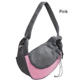 HULIANFU Pet Puppy Carrier S/L Outdoor Travel Dog Shoulder Bag Mesh Oxford Single Comfort Sling Handbag Tote Pouch