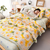 HULIANFU PEIDUO Simple Modern Air Condition Thin Blanket Summer Quilt Cotton Fluffy Plaid Blanket On The Bed Comfortable Comforter