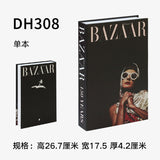 HULIANFU Ins Fashion Fake Books for Decoration Home Decor Coffee Table Book Simulation Prop Book Model Hotel Room Unopenable Box Book