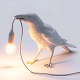 HULIANFU Resin Lucky Bird Crow Wall Lamp Table Lamp Night Light Bedroom Bedside Living Room Wall Lamp Home Decoration
