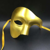 HULIANFU PVC Steampunk Phantom Masquerade Cosplay Mask Plastic Half Face Men/Women Punk Carnival Costume Props