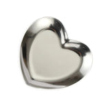 HULIANFU Nordic Stainless Steel Storage Tray Dish Jewelry Ring Organizer Bread Dessert Snack Plate Golden Heart Shaped Plate Home Decor