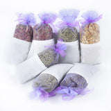 HULIANFU Natural Dried Flowers Sachet Bag Rose Jasmine Rosemary Lavender Bud Dry Flower Household Wardrobe Aromatherapy Car Air Freshener