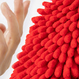 HULIANFU Red Chenille Soft Hand Towel Chinese Style Quick-Dry Absorbent Cartoon Wipe Handkerchief for Home Bathroom Embroidery Towels