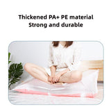 HULIANFU Reusable Vacuum Bag and Pump Cover for Clothes Storing Large Plastic Compression Empty Bag Travel Accessories Storage Container