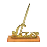 HULIANFU Wedding Reception Party Silver Guest Book Signing Pen w/ Love Sign Pen Stand Table Decor