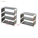 HULIANFU vanzlife Multi-functional multi-storey shoe rack organizer Household cloth storage rack Simple dormitory provincial space rack