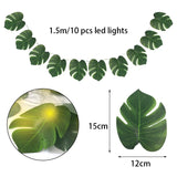 HULIANFU Outdoor Wedding Decoration LED Leaf Twine Fairy String Lights With Battery Operate For Rustic Holiday Party Event Decor Supplies