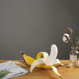 HULIANFU 2023 Table Lamp Italy Banana Desk Lamp Night Lights Led Bedroom Bedside Living Room Glass Modern Home Decor Lighting Fixtures