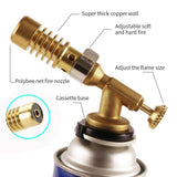 HULIANFU Portable Gas Torch Butane Gas Welding Torch Cooking Blow Torch Copper Gun Torch Butane Lighter Heating Welding Ignition Lighter