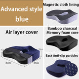 HULIANFU Memory Foam Seat Cushion Orthopedic Pillow Office Chair Cushion Lumbar Cushions Car Seat Butt Hemorrhoid Coccyx Vertebra Sets