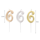 HULIANFU New Sequins Digital Candle Birthday Number Cake Candle 0 1 2 3 4 5 6 7 8 9 Cake Topper Girls Boys Baby Party Supplies Decoration
