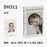 HULIANFU Ins Fashion Fake Books for Decoration Home Decor Coffee Table Book Simulation Prop Book Model Hotel Room Unopenable Box Book