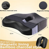 HULIANFU Memory Foam Seat Cushion Orthopedic Pillow Coccyx Office Chair Cushion Car Seat Pillow Wheelchair Massage Vertebrae Seat Pad
