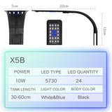 HULIANFU Super Slim LED Aquarium Light Lighting plants Grow Light 5W/10W/15W Aquatic Plant Lighting Waterproof Clip-on Lamp For Fish Tank