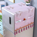 HULIANFU Refrigerator Top Covers Anti-dust Washing Machine Cover With Storage Bag Microwave Oven Dust Proof Cover home accessories
