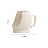 HULIANFU White Ceramic Vegetarian Candle Holder Figurines Nordic Modern Candlestick Ornament Home Interior Desktop Decoration