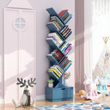 HULIANFU Vertical Bookshelf Creative Art Net Red Floor Ins Wind Group Device Three-dimensional Shelf Simple Small Combination