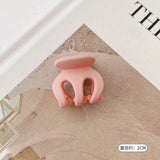 HULIANFU Sweet Solid Color Hair Clip for Women Girls Hair Claw Chic Barrettes Claw Crab Hairpins Styling Fashion Spring Hair Accessories