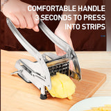 HULIANFU Stainless Steel French Fries Cutters Potato Chips Strip Cutting Machine Maker Slicer Chopper Dicer Home Kitchen Gadgets