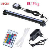 HULIANFU LED Air Bubble Light Aquarium Lamp Underwater Submersible Fish Tank Light Color Changing  Making Oxygen for Fish Tank