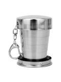 HULIANFU Portable Stainless Steel  Coffee Mug Foldable Cup 75ml/150ml/250ml Outdoor Travel Collapsible Telescopic  Hiking Camping Water