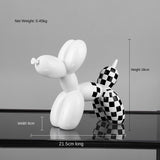 HULIANFU Light luxury balloon dog decoration creative animal home living room soft outfit girl cute decoration home decoration