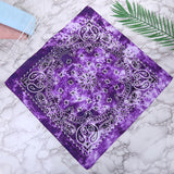 HULIANFU Tie Dye Bandana Cotton Paisley Bandanas Headbands Cowboy Handkerchiefs for Men and Women Colorful Hip-Hop Cycling Outdoor