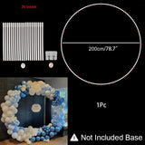 HULIANFU Ring Balloon Arch Stand DIY Background Balloon Holder Circle Ballon Column Base Baby Shower Birthday Wedding Party Decor
