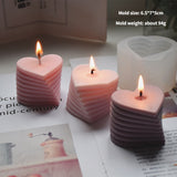 HULIANFU U Shape Scented Candle Mold Food Grade Silicone Mold DIY 3D Aromatherapy Candle Mould  Candle Making Supplies Home Wedding Decor