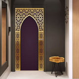 HULIANFU 2023 Simulation Of Gilt Leaves DIY Door Stickers Home Decoration Wall Sticker Kitchen Art Mural Peel &amp; Stick Waterpoof PVC Wallpaper