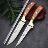 HULIANFU Upgrade Boning Butcher Knife Fish Slicing Peeling Paring Knife Bread Fruit Cutter Meat Cleaver Stainless Steel Kitchen Knife