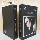 HULIANFU Ins Fashion Fake Books for Decoration Home Decor Coffee Table Book Simulation Prop Book Model Hotel Room Unopenable Box Book
