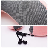 HULIANFU U Shaped Memory Foam Neck Pillows Soft Slow Rebound Space Travel Pillow Massage Neck Cervical Healthcare Bedding Drop Shipping