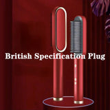 HULIANFU straight hair comb ins negative ion does not hurt hair curler fluffy straight roll dual-use lazy splint portable household