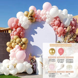 HULIANFU Macaron Pink Balloon Garland Arch Kit Wedding Birthday Party Decoration Kids Globos Rose Gold Confetti Latex Ballon Baby Shower
