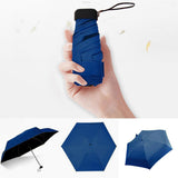 HULIANFU Umbrella Sun Rain Women Flat Lightweight Umbrella Parasol Folding Sun Umbrella Mini Umbrella Small Size Easily Store Parasol