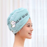 HULIANFU Women Microfiber Towel Hair Towel Bath Towels for Adults Home Terry Towels Bathroom Serviette De Douche Turban for Drying Hair