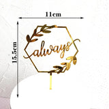 HULIANFU MR&amp;MRS Acrylic Wedding &amp; Engagement Cake Topper Lover Valentine  Day Baking Decoration You&amp;me Anniversary Cake Party Favors