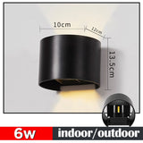HULIANFU Led Wall Lamp Interior Wall Light IP65 Waterproof Led Lamp Wall Decor For Living Room Bedroom Garden Outdoor Lighting AC86-265