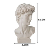 HULIANFU New Creative David Sculpture Resin Pen Holder Desk Organizer Makeup Brush Organizer Flower Pot Vase Resin Art Craft Decor