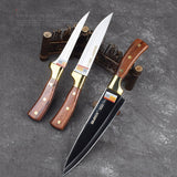 HULIANFU Upgrade Boning Butcher Knife Fish Slicing Peeling Paring Knife Bread Fruit Cutter Meat Cleaver Stainless Steel Kitchen Knife