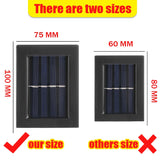 HULIANFU Smart Solar LED Outdoor Light Waterproof Garden Decor Lamps for Balcony Courtyard Street Wall Light Garden Outdoor Solar Lamp